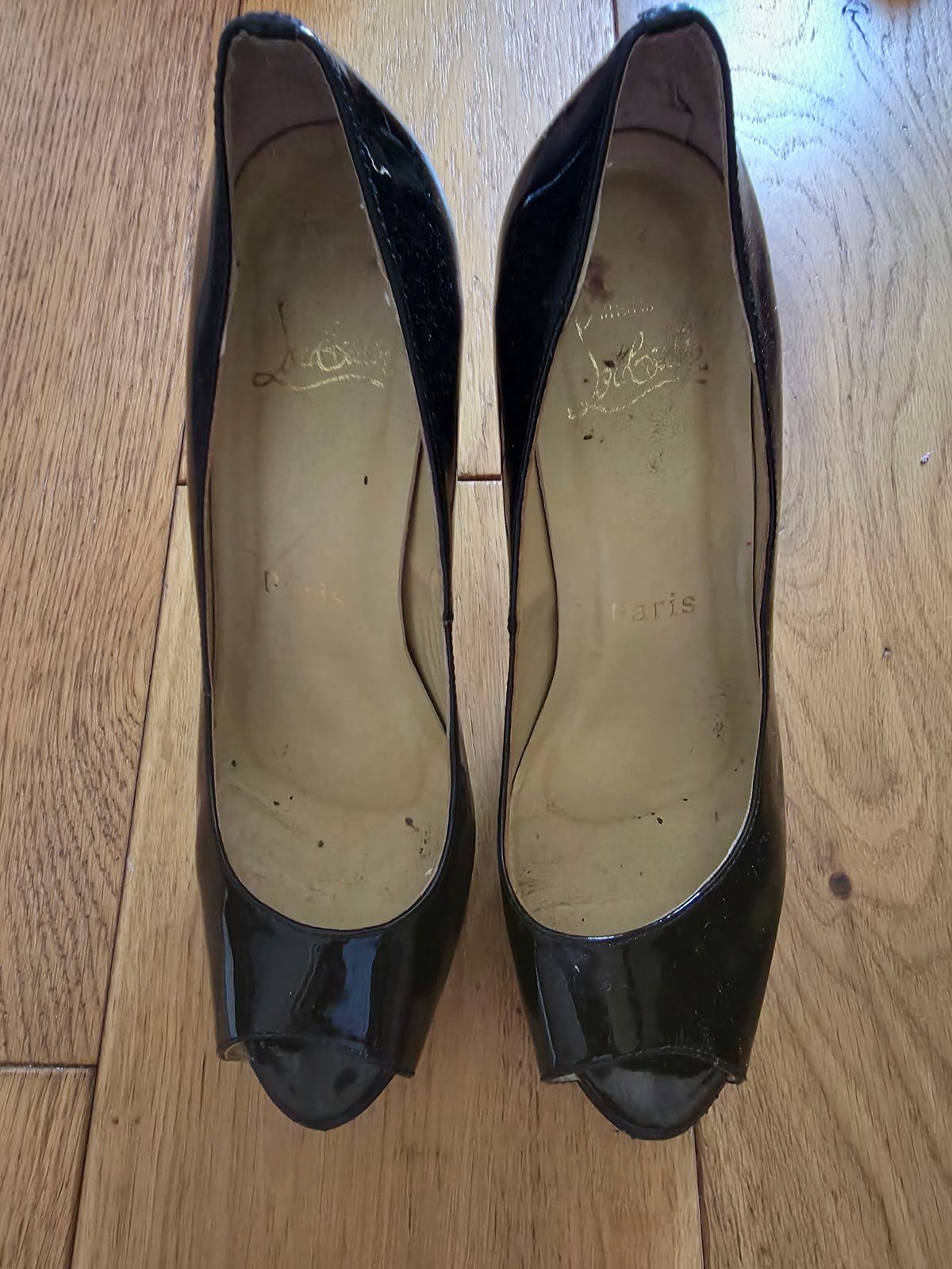 Christian Louboutin Lady Peep Toe Pumps UK5 by Christian Louboutin