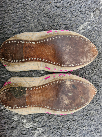 Genuine Moroccan Slippers / Heavily Worn / UK6