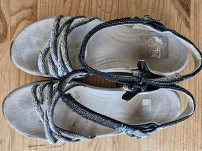 Walking Sandals - Heavily Worn with foot residue  / skin