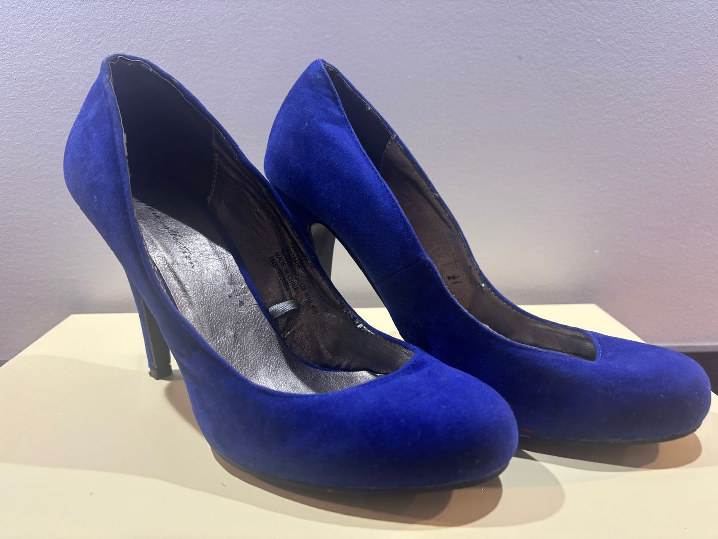 Well Worn Electric Blue Heels and tights combo - UK4